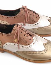 The Trio Oxfords, Bronze, Gold, & White nacré