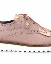 Ramé Oxford Sneakers, Bois de rose & Rose gold