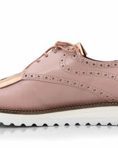 Ramé Oxford Sneakers, Bois de rose & Rose gold