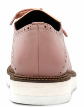 Ramé Oxford Sneakers, Bois de rose & Rose gold