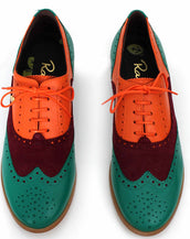 The Trio Oxfords, Green, Orange, & Purple