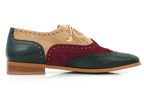 The Trio Oxfords, Olive, Berry, & Beige