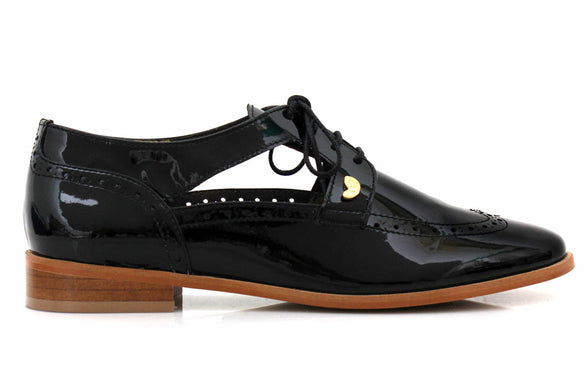 Ramé Signature oxfords, Patent Black