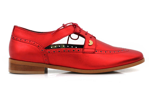 Ramé Signature Oxfords, Hot metallic red