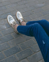 Ramé Signature Oxfords, Pale metallic gold